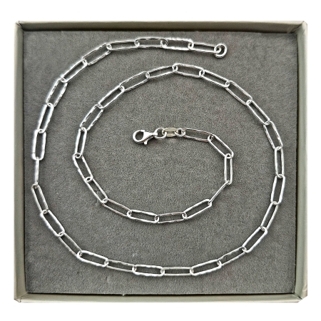 NASZYJNIK SREBRNY SPINACZ ŁAŃCUCH SREBRO 925